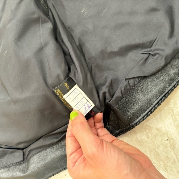 Harley Davidson Womens L Genuine Leather Zip Pocket Vest Biker Motorcycle Vtg - Picture 11 of 15